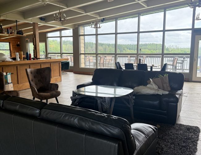 Welcome Center with Patio Overlooking the Lake